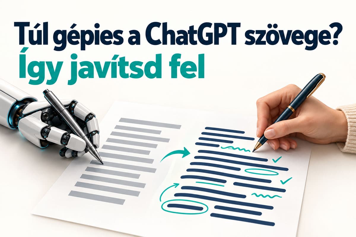 Túl gépies a ChatGPT szövege? Így javítsd fel