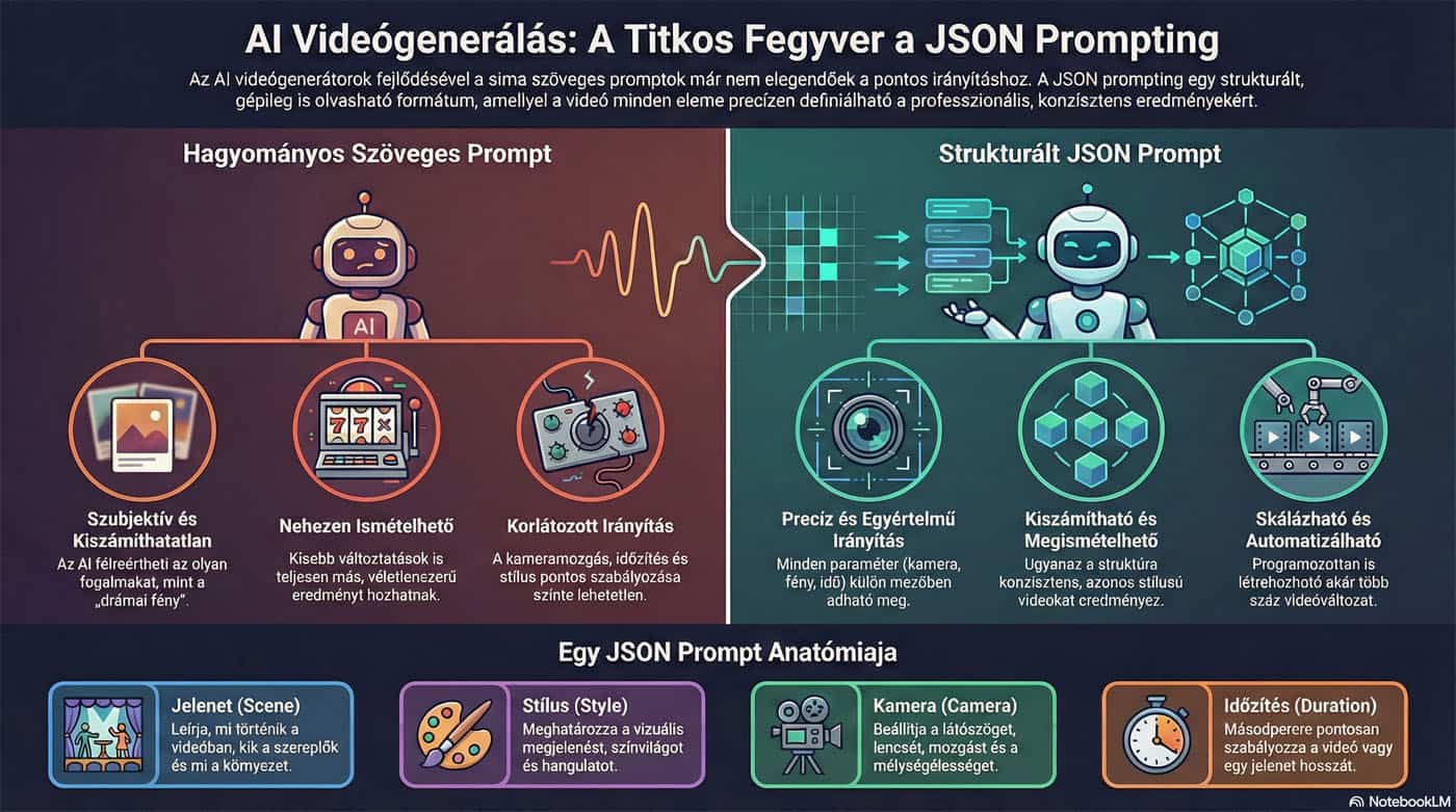 JSON prompting előnyei