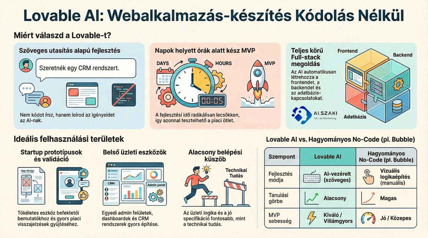 Lovable AI: Webalkalmazás-készítés kódolás nélkül