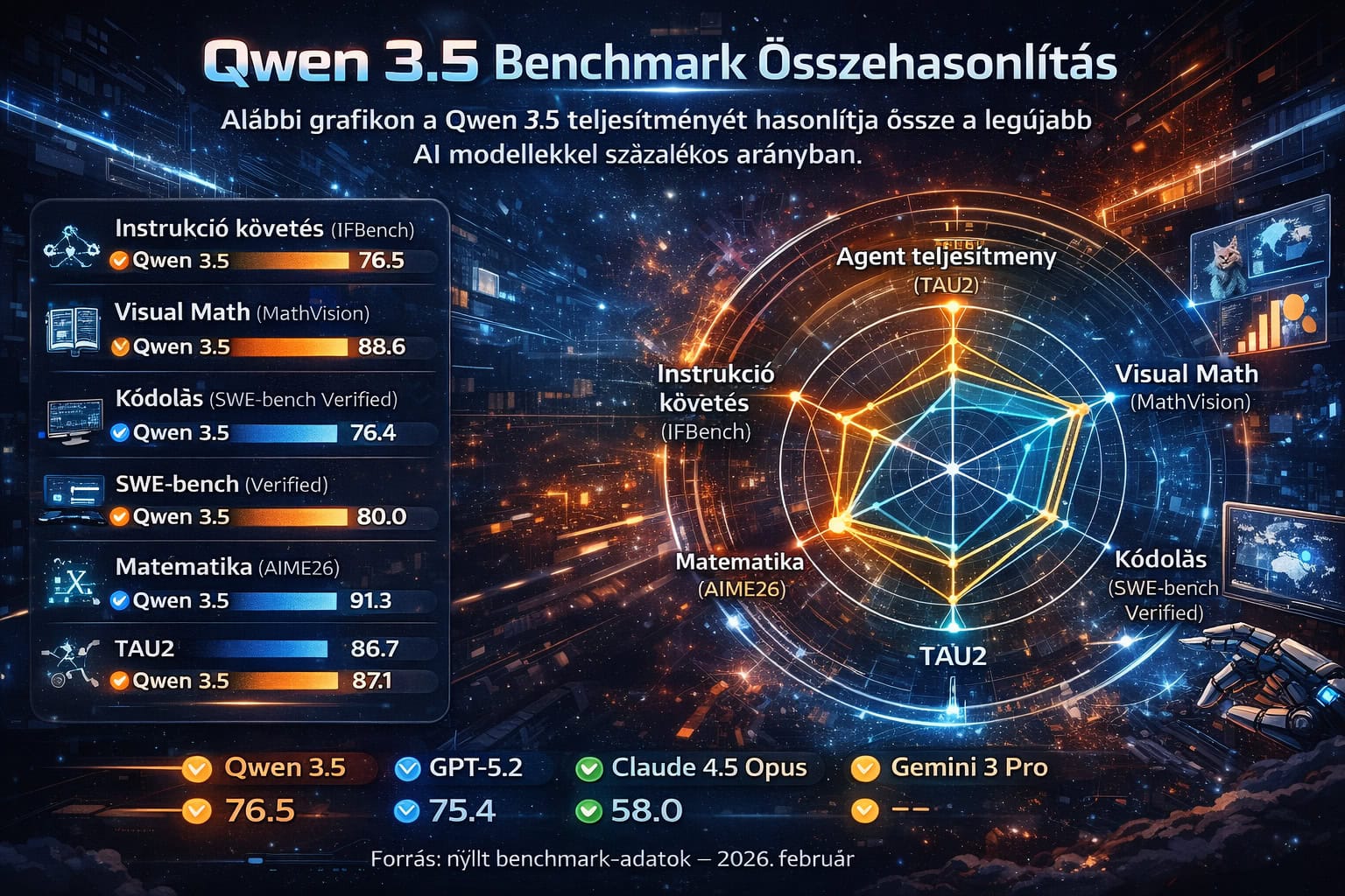 Qwen 3.5 és más AI modellek összehasonlítása