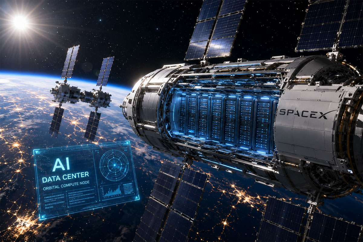 Sci-fi a valóságban: SpaceX adatközpontok az űrben?